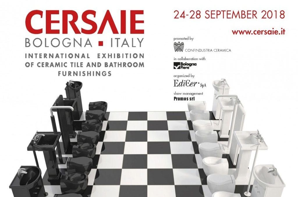 Cersaie 2018: dal 24 al 28 settembre al via il Salone Internazionale della Ceramica per l’architettura e dell’arredo bagno.