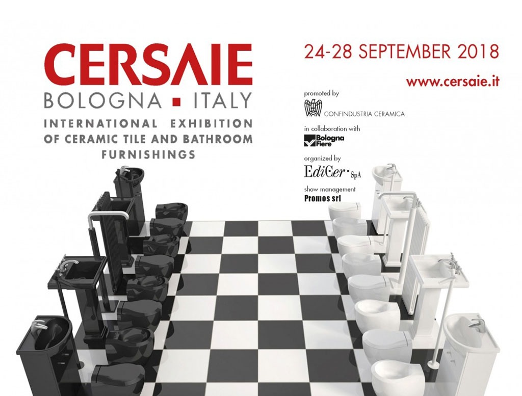 Cersaie 2018: dal 24 al 28 settembre al via il Salone Internazionale della Ceramica per l’architettura e dell’arredo bagno.